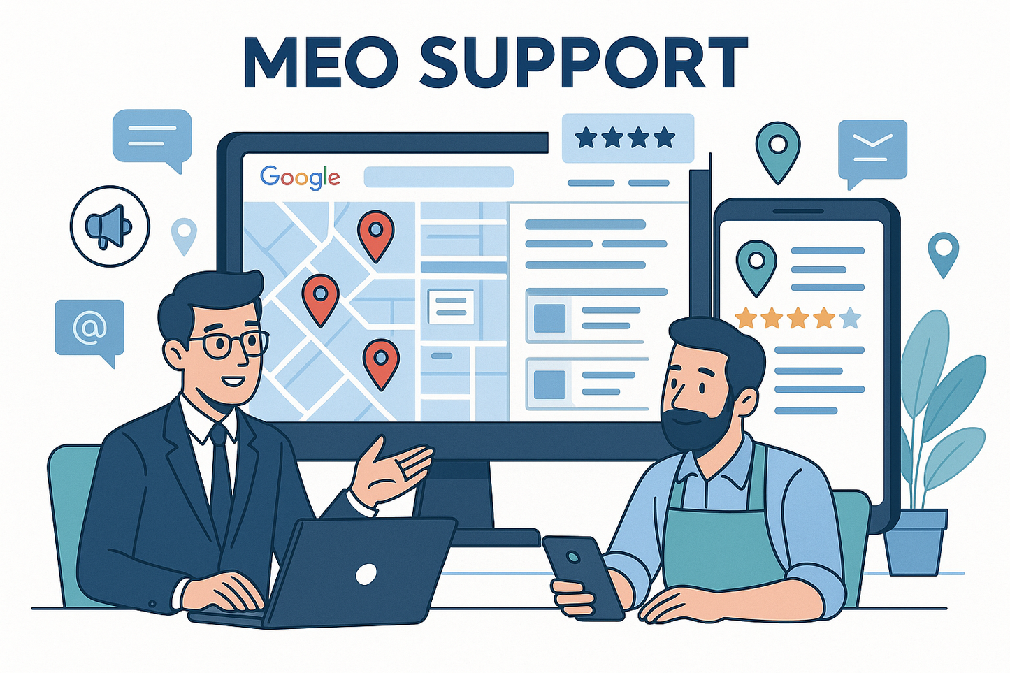 MEOサポートをするイメージ画像